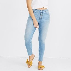 Madewell 9" High Riser Skinny Crop Button Frnt Ed